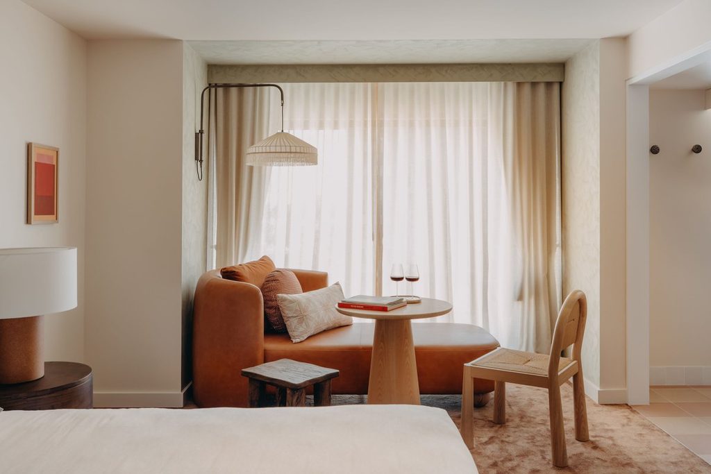 Guest room sitting area at HYDE Perth, Western Australia