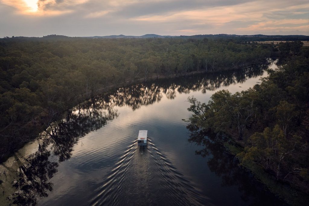 Eco-cruise through Tahbilk Wetlands near Nagambie, Victoria
