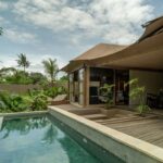 The private pool glamping tents at Ubud Mas Glamping