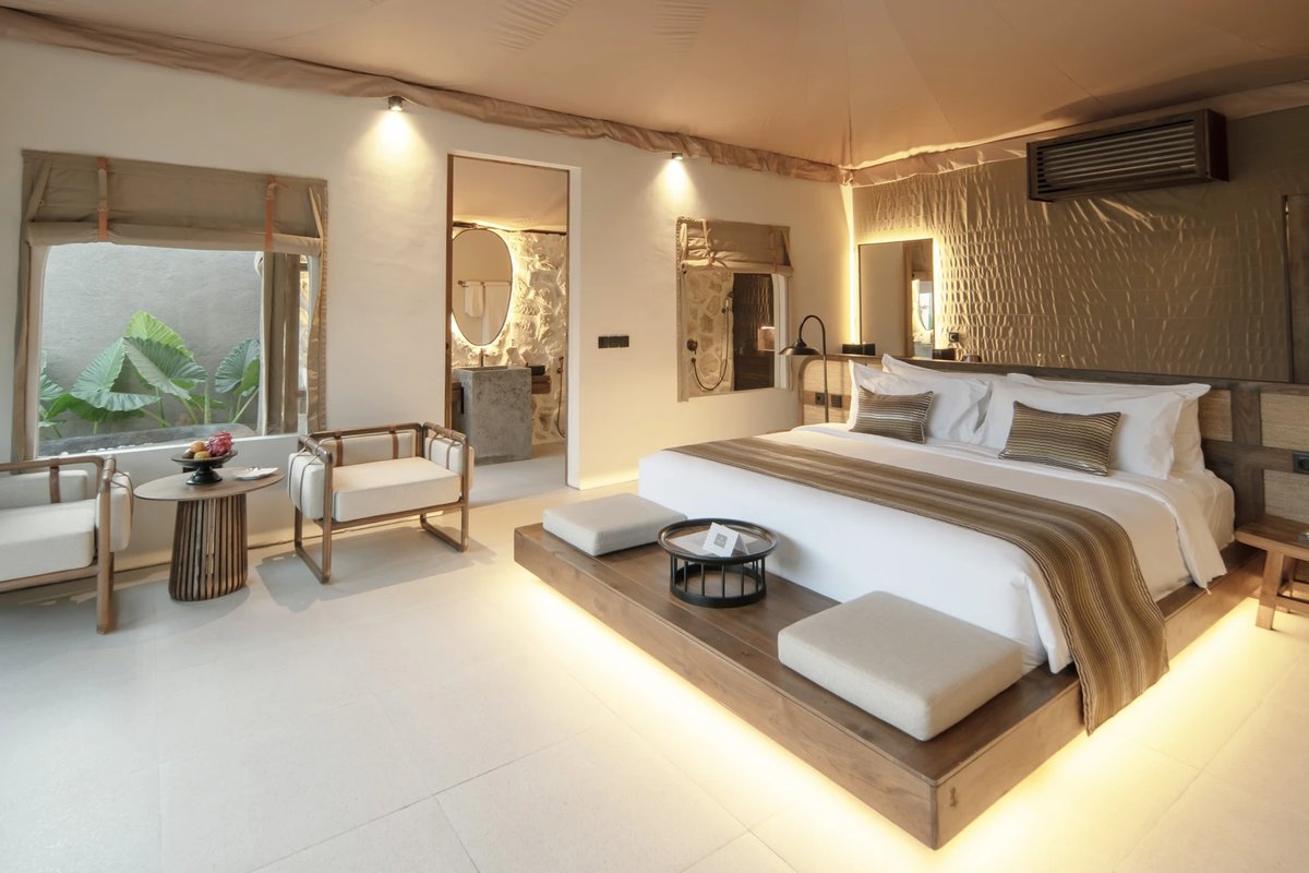 The private pool glamping tents at Ubud Mas Glamping