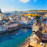 Zurich old town and Limmat River, Switzerland