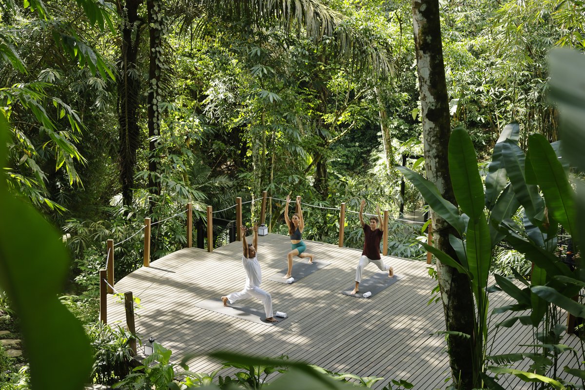 Yoga deck at Akohara Buahan Village Retreat