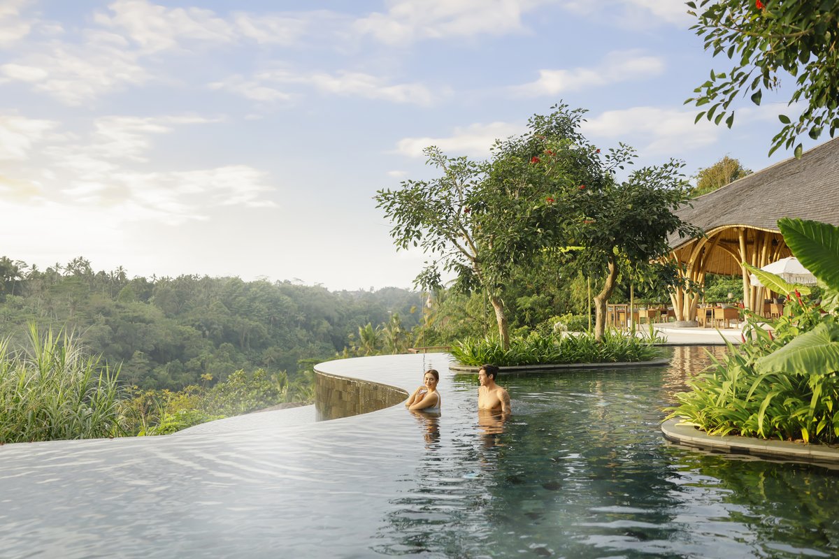 Infinity pool at Akohara Buahan Village Retreat
