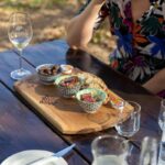 Charcuterie and wine tasting at a South African vineyard