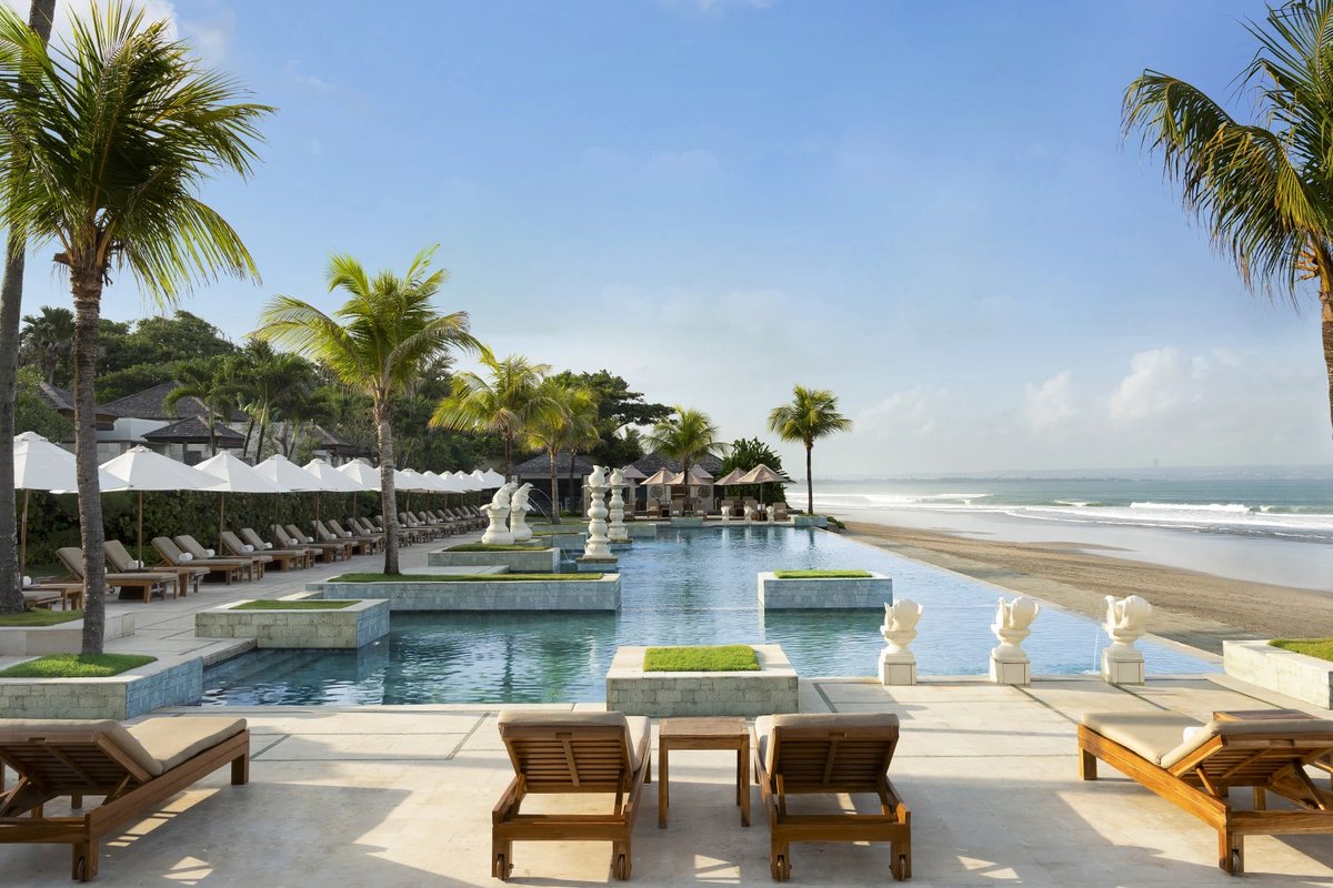 Seminyak Beach infinity pool at The Seminyak Beach Resort & Spa, Bali
