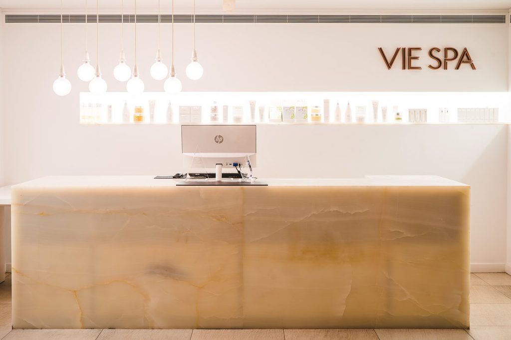 Vie Spa reception desk, Pullman Port Douglas Sea Temple Resort and Spa